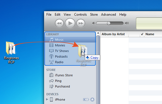 Drag Folder Back into iTunes